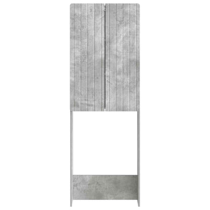 Toiletkast ZWOLLE Betongrijs 66 x 25,5 x 190 cm Bewerkt hout