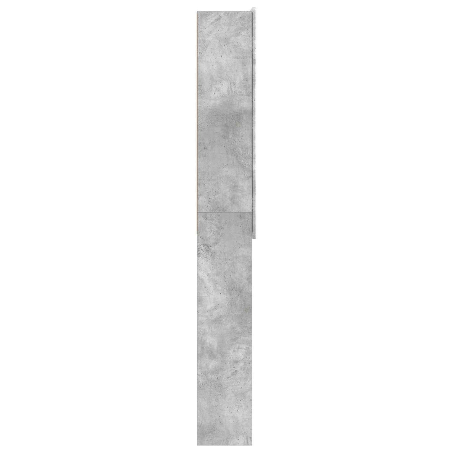 Toiletkast ZWOLLE Betongrijs 66 x 25,5 x 190 cm Bewerkt hout