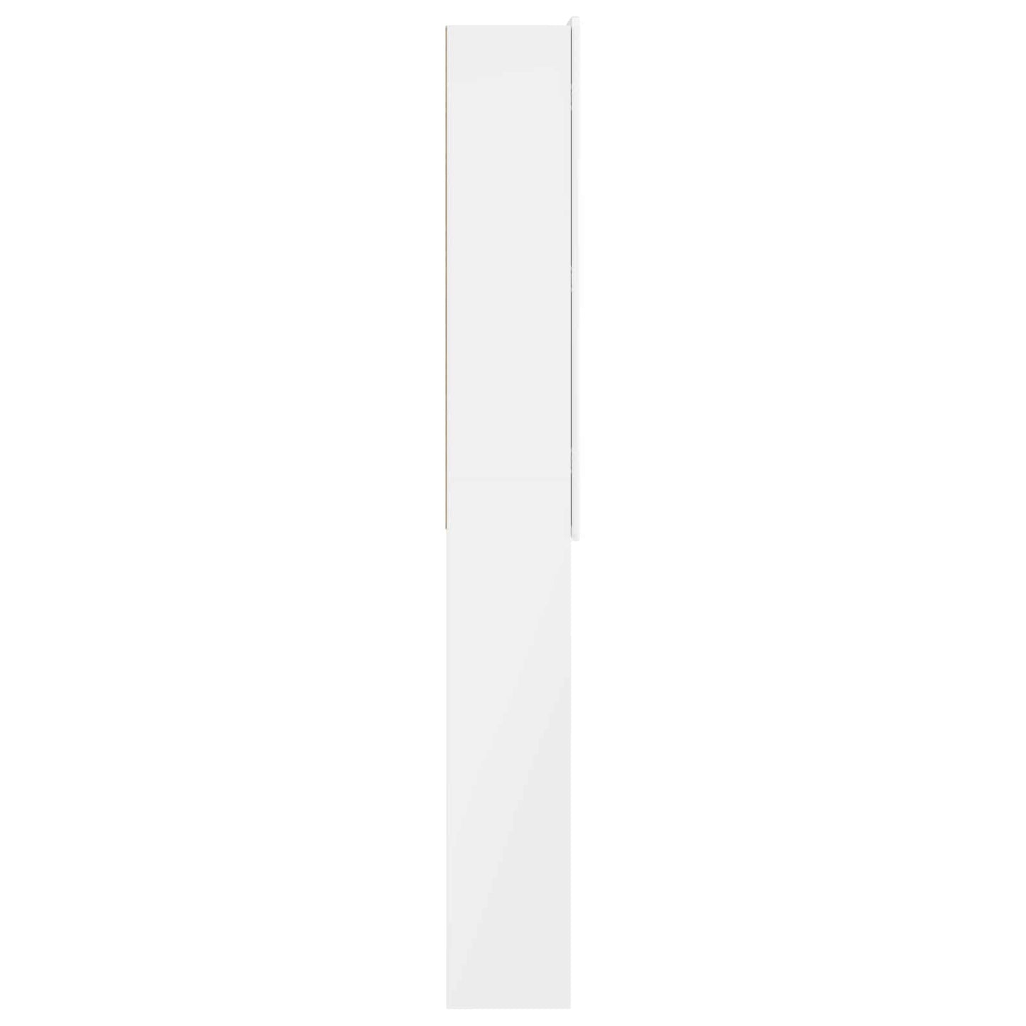 Toiletkast ZWOLLE Hoogglans Wit 66 x 25,5 x 190 cm Bewerkt hout
