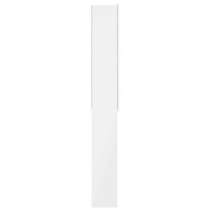 Toiletkast ZWOLLE Hoogglans Wit 66 x 25,5 x 190 cm Bewerkt hout