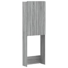 Toiletkast Grijs Sonoma 66x25,5x190 cm bewerkt hout