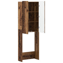 Toiletkast ZWOLLE Oud hout 66 x 25,5 x 190 cm Bewerkt hout
