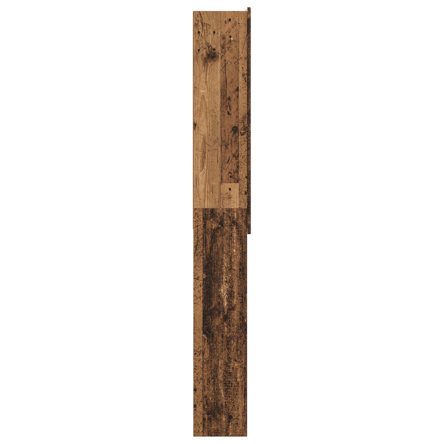 Toiletkast ZWOLLE Oud hout 66 x 25,5 x 190 cm Bewerkt hout