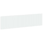 Hoofdeinde 200x3x50 cm wit bewerkt hout wandmontage