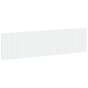 Hoofdeinde 200x3x50 cm wit bewerkt hout wandmontage