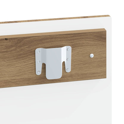 Wandgemonteerd Hoofdeinde ZWOLLE Artisanaal eiken Bewerkt hout