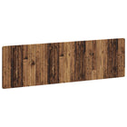 Hoofdbord wandmontage 180x3x50 cm oud hout