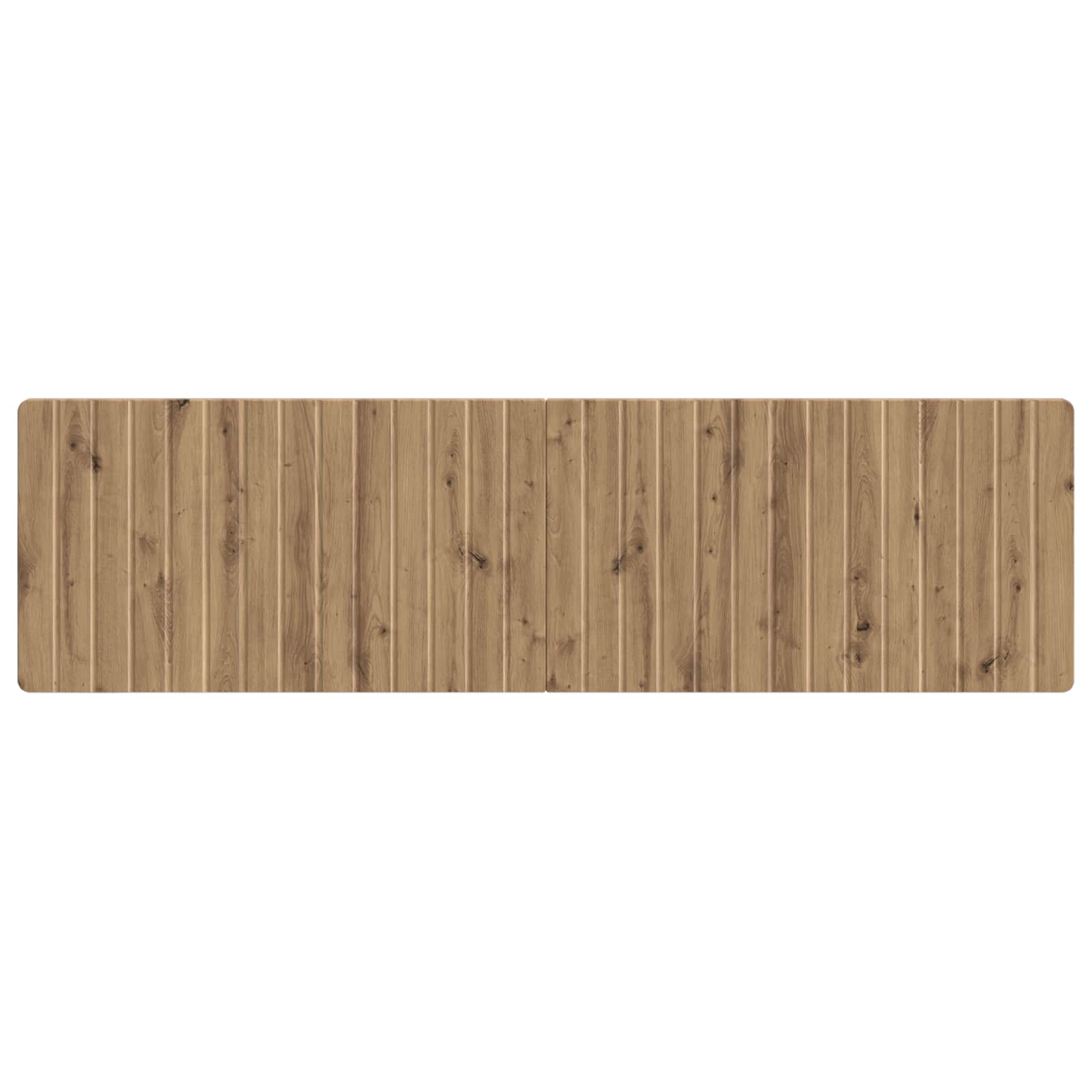 Wandgemonteerd Hoofdeinde ZWOLLE Artisanaal eiken Bewerkt hout