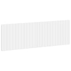 Hoofdbord 160x3x50 cm wit bewerkt hout muurmontage