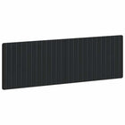 Hoofdbord 160 cm zwart bewerkt hout muurmontage