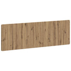Hoofdbord wandmontage 160x3x50 cm bewerkt hout eiken