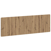 Hoofdbord wandmontage 160x3x50 cm bewerkt hout eiken