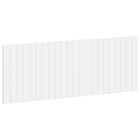 Hoofdbord 140x3x50 cm wit bewerkt hout muurmontage