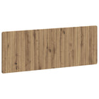 Hoofdbord wandmontage 140x3x50 cm bewerkt hout artisanaal eiken