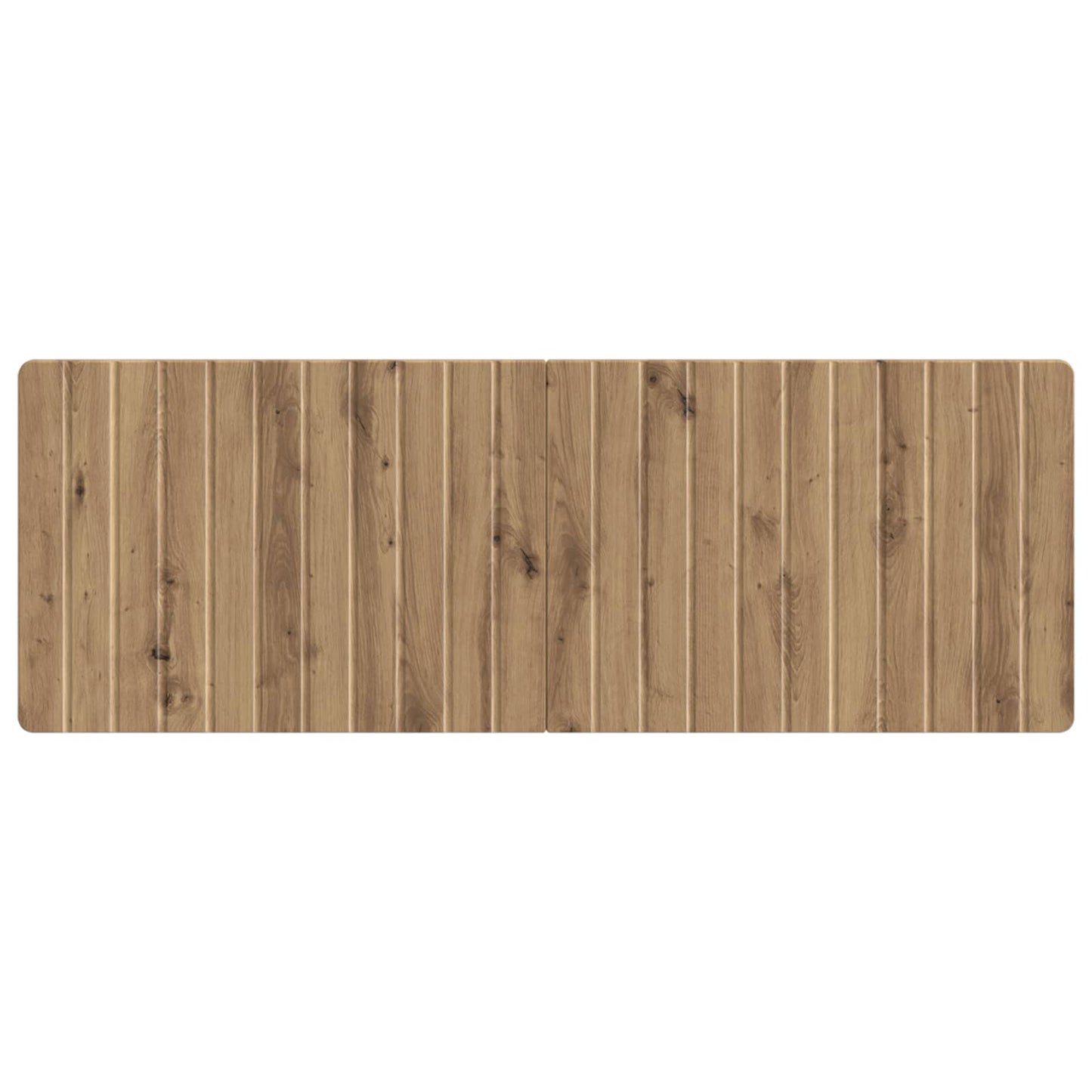 Wandgemonteerd Hoofdeinde ZWOLLE Artisanaal eiken Bewerkt hout