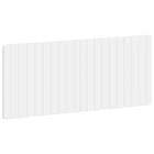 Hoofdbord 120x3x50 cm wit bewerkt hout wandmontage