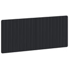 Hoofdbord 120 cm zwart bewerkt hout wandmontage