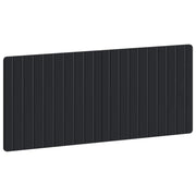 Hoofdbord 120 cm zwart bewerkt hout wandmontage