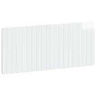 Hoofdbord 120x50 cm hoogglans wit bewerkt hout