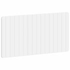 Hoofdbord wandmontage 100x3x50 cm wit bewerkt hout