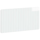 Hoofdeinde wandmontage 100x3x50 cm hoogglans wit bewerkt hout