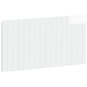 Hoofdeinde wandmontage 100x3x50 cm hoogglans wit bewerkt hout