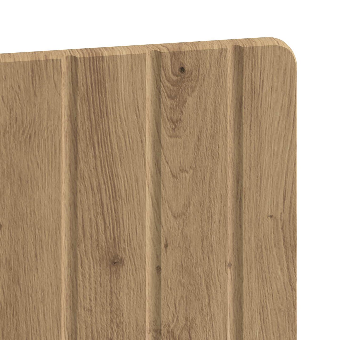Wandgemonteerd Hoofdeinde ZWOLLE Artisanaal eiken Bewerkt hout