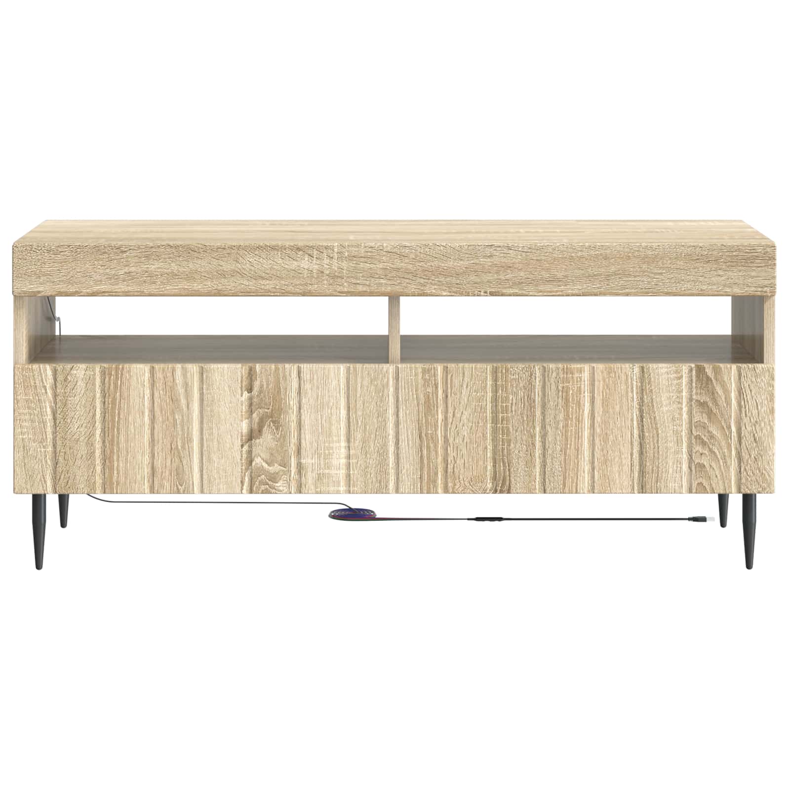 LED tv-meubel Sonoma Eiken Bewerkt hout