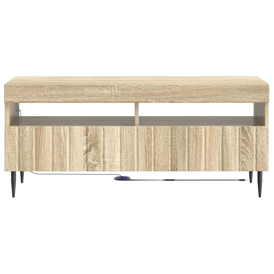 LED tv-meubel Sonoma Eiken Bewerkt hout