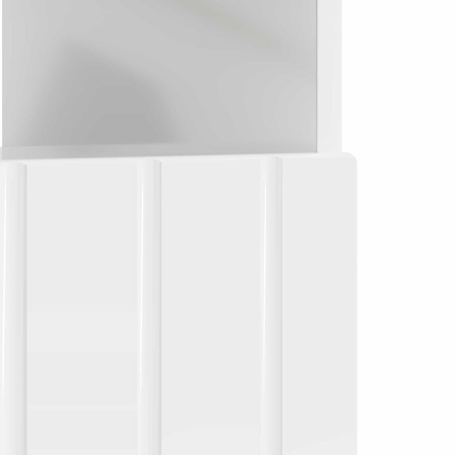 LED tv-meubel Hoogglans Wit Bewerkt hout