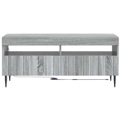 LED tv-meubel Grijs Sonoma Bewerkt hout