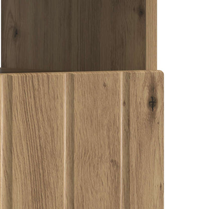 LED tv-meubel Artisanaal eiken Bewerkt hout