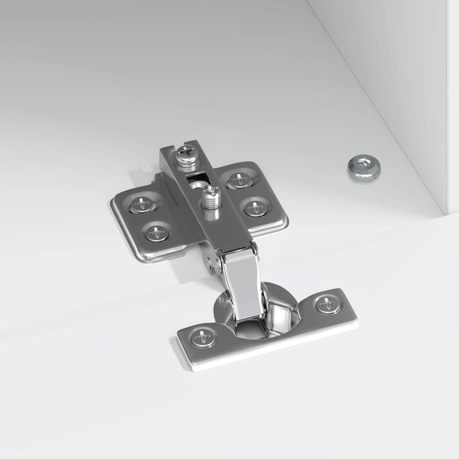 LED tv-meubel Wit Bewerkt hout