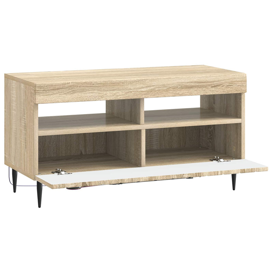 LED tv-meubel ZWOLLE Sonoma Eiken Bewerkt hout