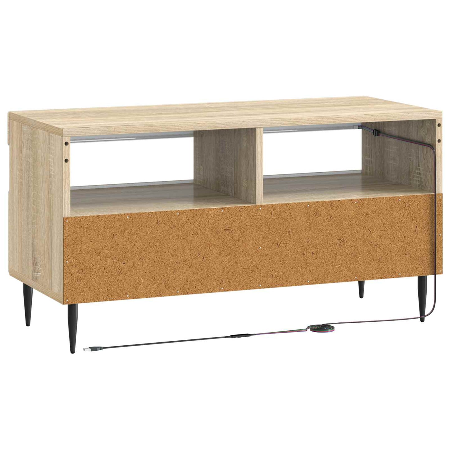 LED tv-meubel ZWOLLE Sonoma Eiken Bewerkt hout