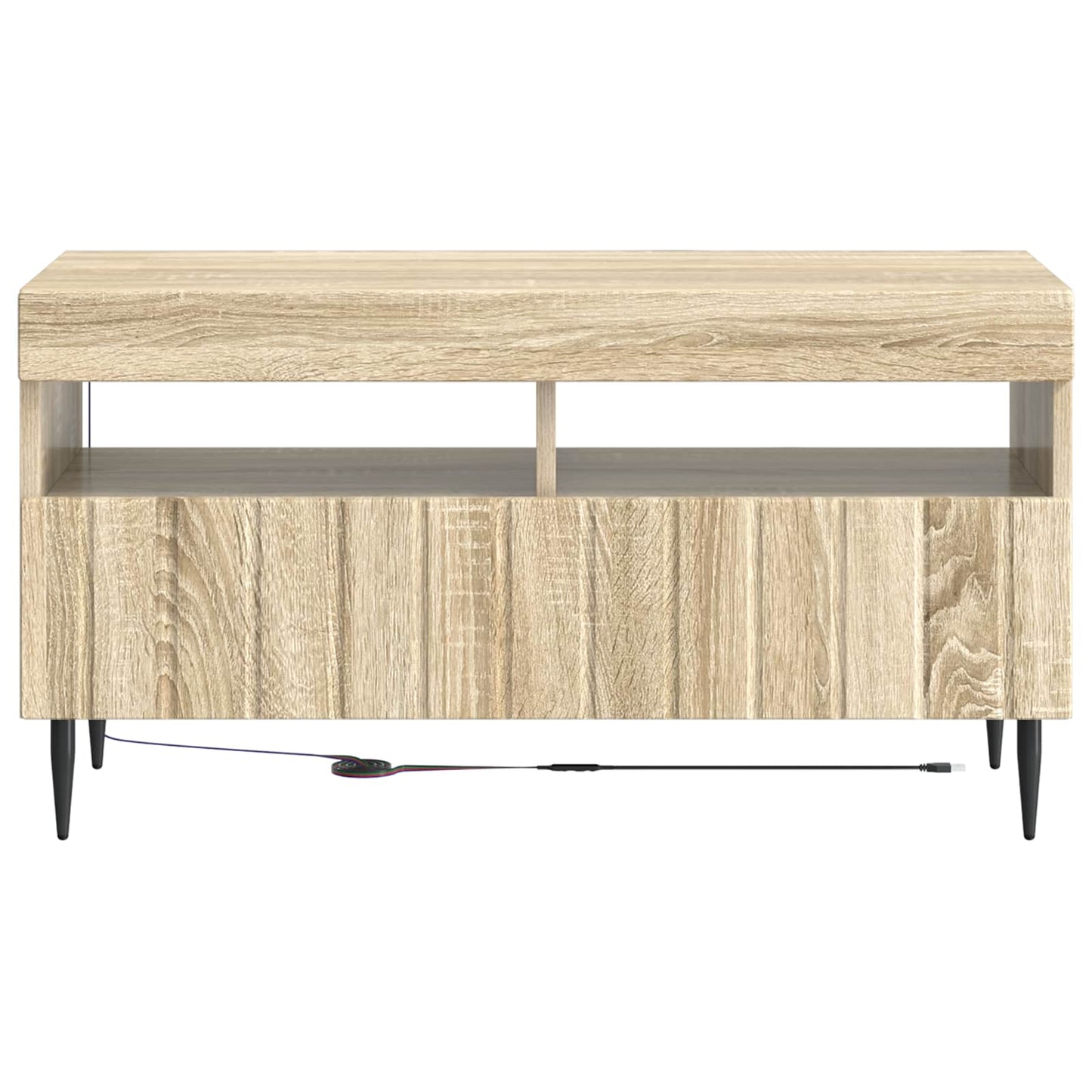 LED tv-meubel ZWOLLE Sonoma Eiken Bewerkt hout