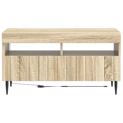 LED tv-meubel ZWOLLE Sonoma Eiken Bewerkt hout