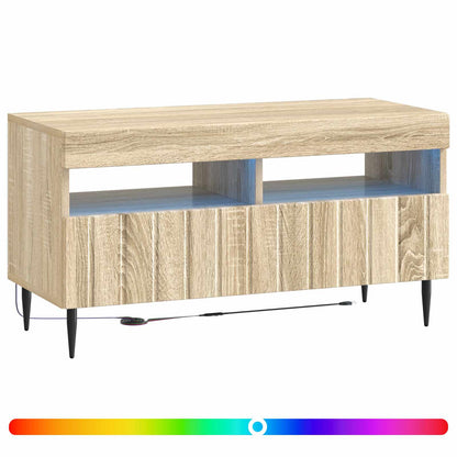 LED tv-meubel ZWOLLE Sonoma Eiken Bewerkt hout