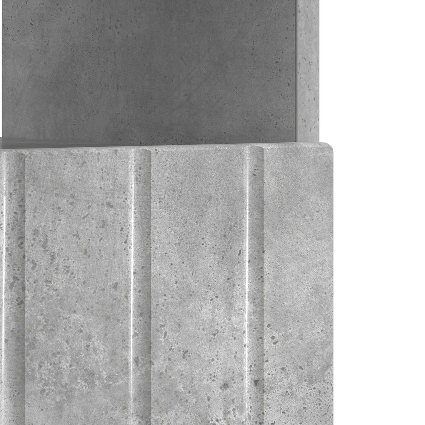 LED tv-meubel Betongrijs Bewerkt hout