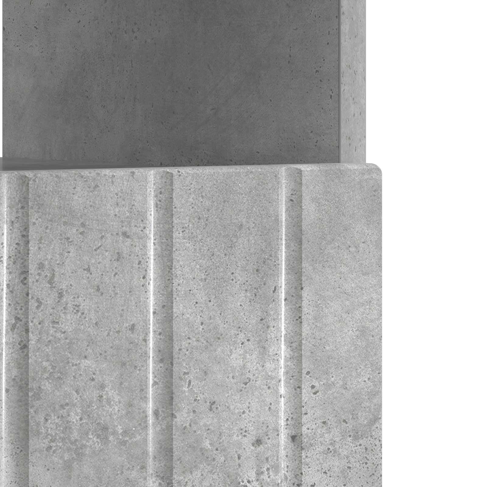 LED tv-meubel Betongrijs Bewerkt hout