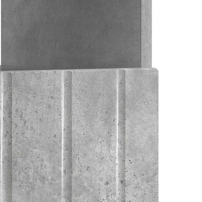 LED tv-meubel Betongrijs Bewerkt hout