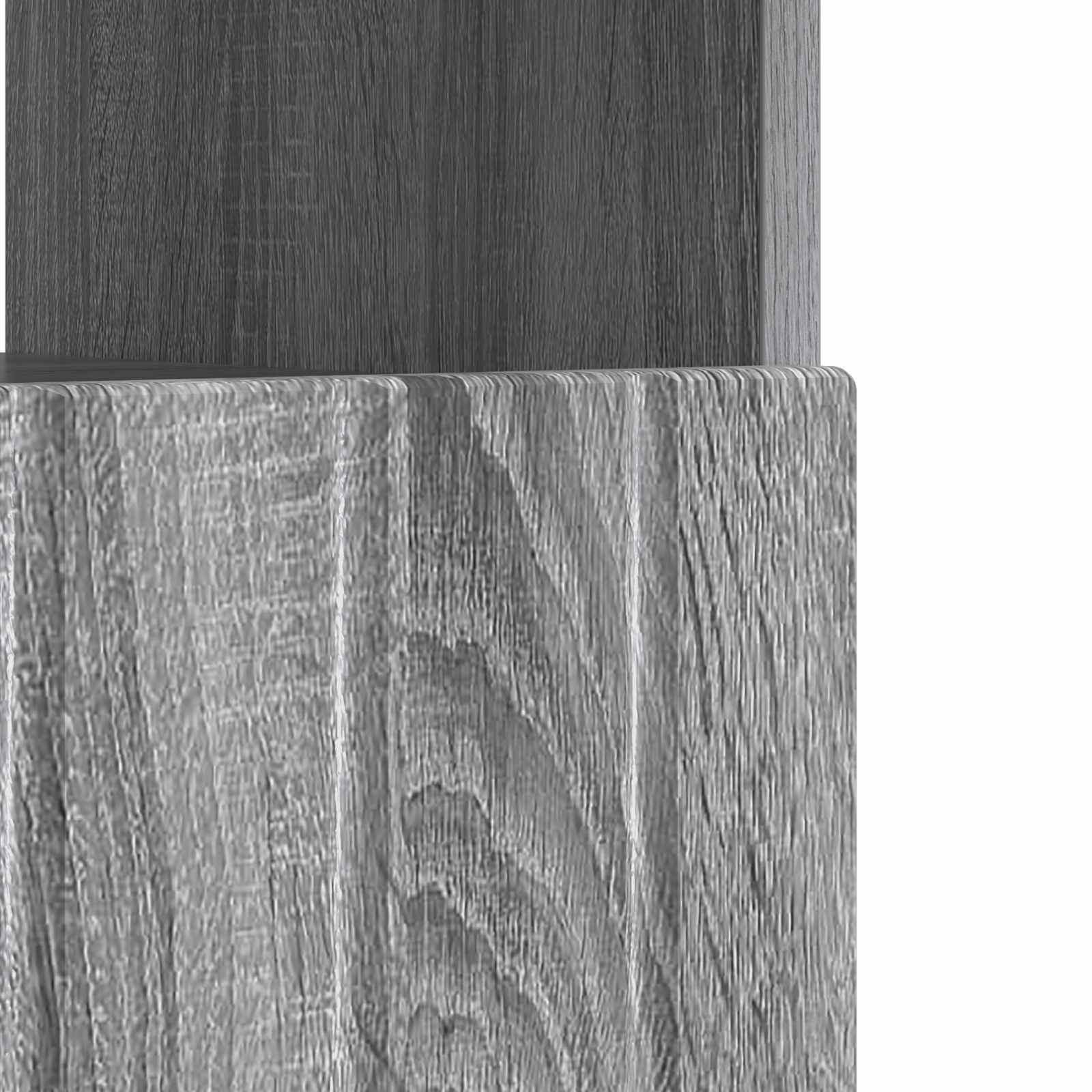 LED tv-meubel Grijs Sonoma Bewerkt hout