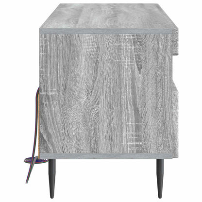 LED tv-meubel Grijs Sonoma Bewerkt hout
