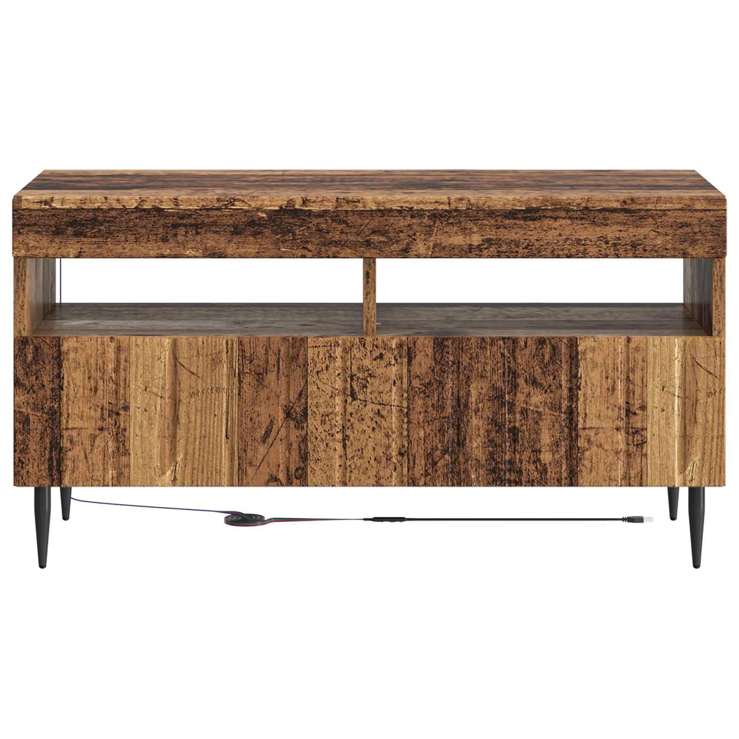 LED tv-meubel Oud hout Bewerkt hout