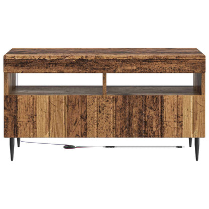LED tv-meubel Oud hout Bewerkt hout