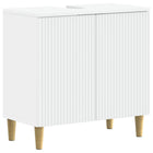 Wastafelkast badkamer 59,5x31,5x59 cm wit