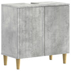 Wastafelkast badkamer 59,5x31,5x59 cm betongrijs