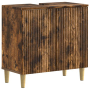 Badkamerkast gerookt eiken 59,5x31,5x59 cm