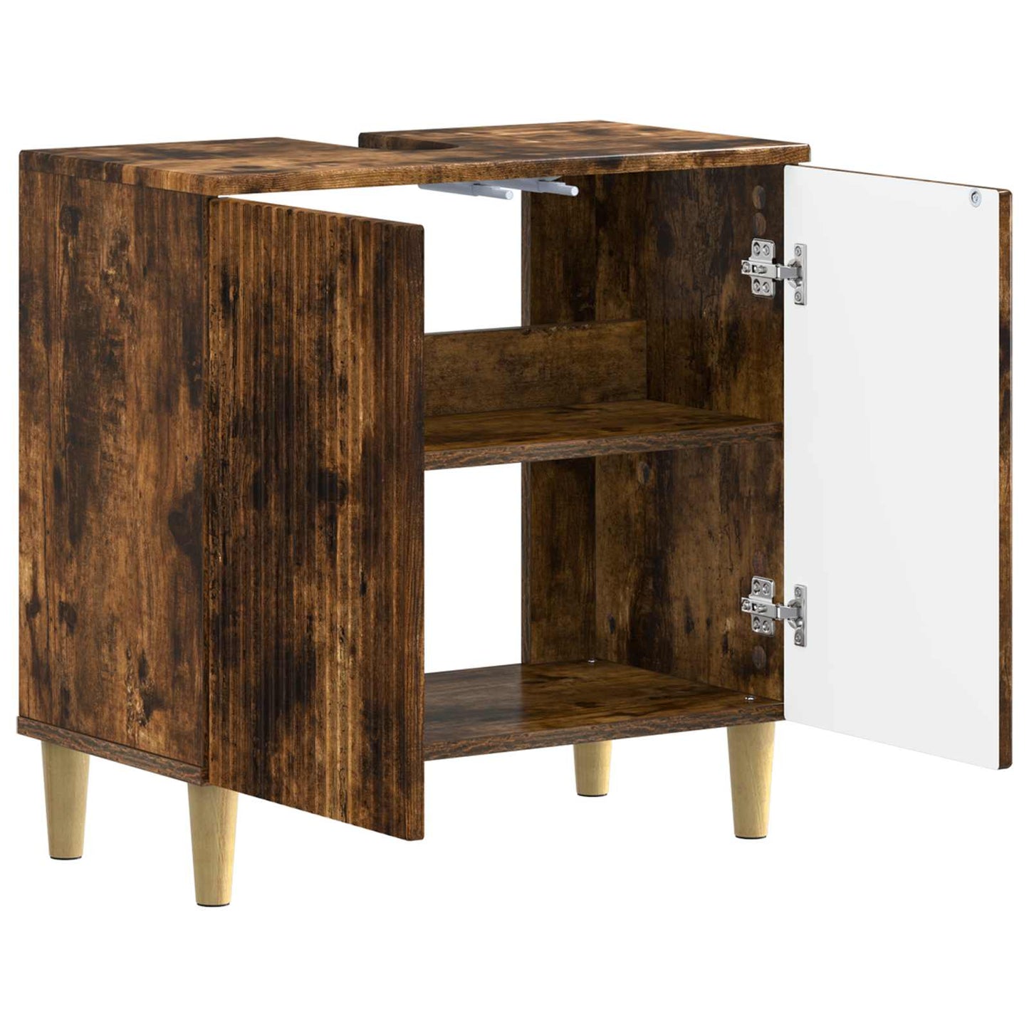 Badkamer wastafelkast ARNHEM Gerookt eiken 59,5 x 31,5 x 59 cm