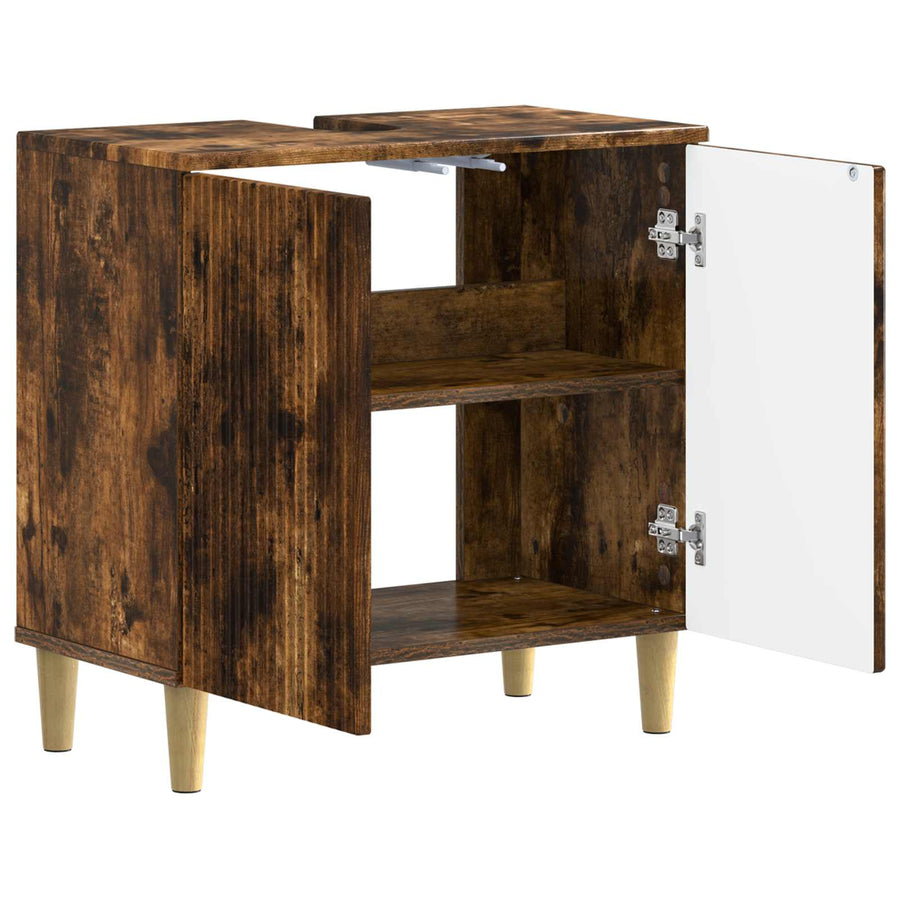 Badkamer wastafelkast ARNHEM Gerookt eiken 59,5 x 31,5 x 59 cm